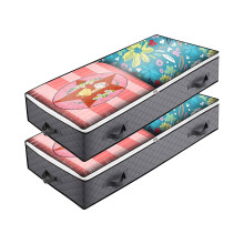Sacs de rangement sous le lit avec fenĂŞtre translucide (lot de 2)
