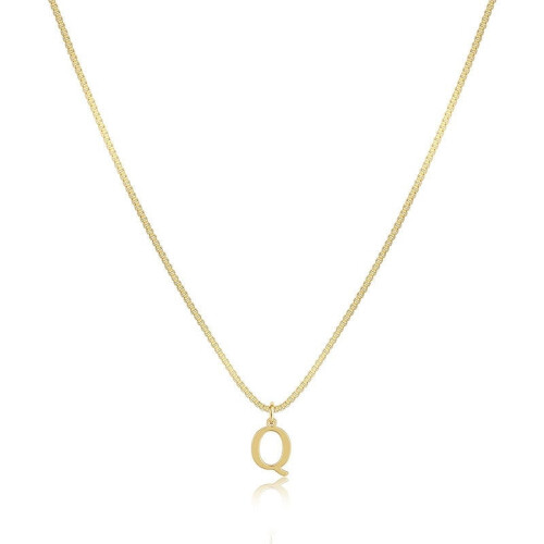 Collier initial plaqué or pour femme AZ