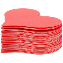 Heart-Shaped Blank Cards for Valentine's Day 100 pcs