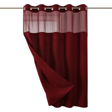 Ensemble de rideau de douche imperméable en polyester 4 pièces