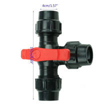3-Way Diverter Plastic Tee Connector for Valve Hose Fitting