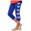 Damen-Yogahose mit Baseballmuster, Capri-Länge, 63,5 cm 1
