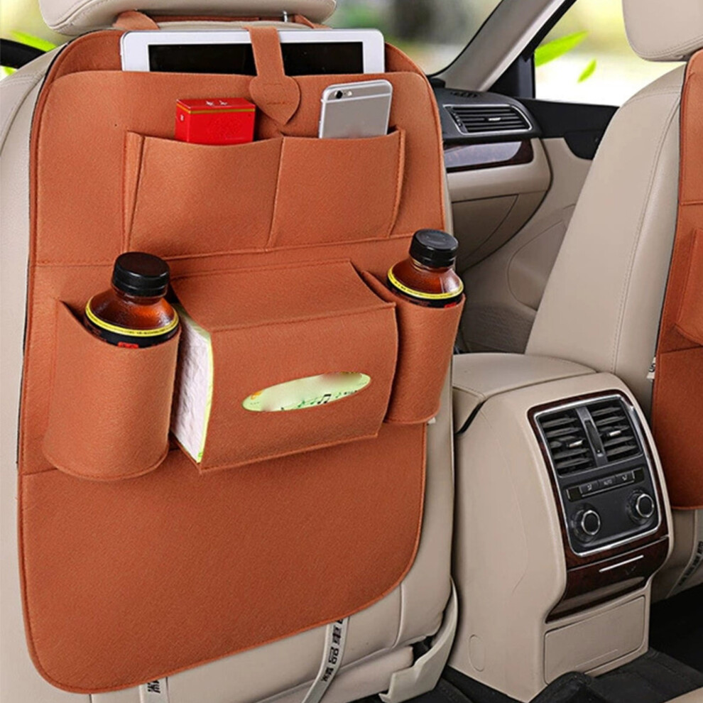 Car Seat Back Storage Bag Waterproof With Tablet And Bottle 9418476034114