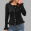 Leichte Strickjacke für Damen, einfarbig, lässiges Oberteil 1