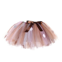 Toddler Girl Polka Dot Tutu Skirt with Bowknot