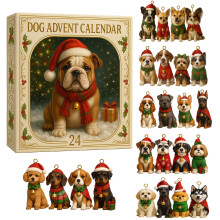 Calendrier de l'Avent pour chiens 2025 avec friandises