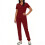 Black Scrubs Set for Women Solid Color Loose Fit 2X 4