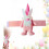 Easter Curtain Tiebacks Rabbit Couple Decorative Holdbacks 1