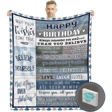 Geburtstagsgeschenkdecke (152 x 203 cm) mit Geschenkbox