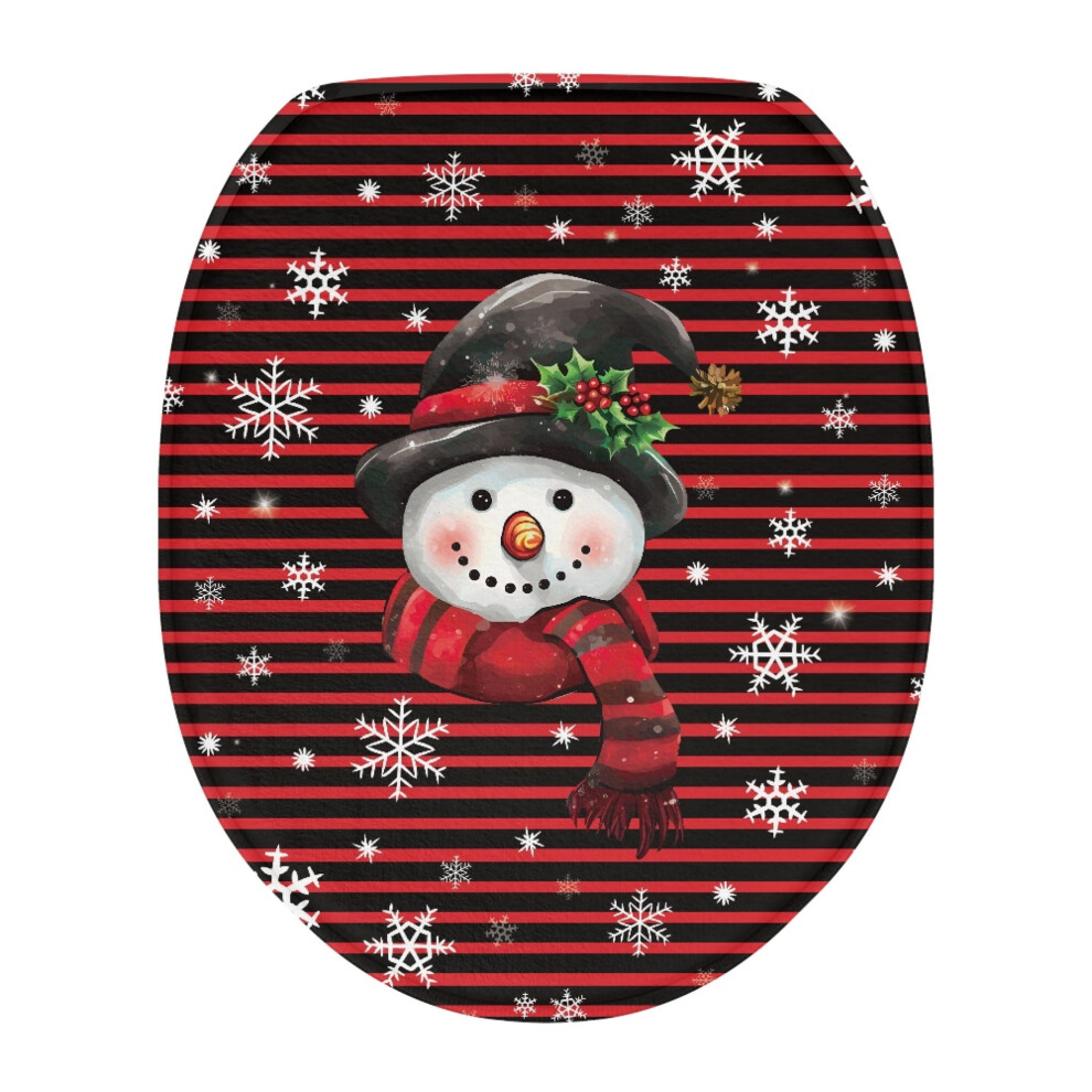 Snowman Toilet Seat Cover For Elongated Seats 1 Pack 9178400879180