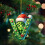 Enfeite de árvore de Natal em acrílico 2D com 26 letras 2