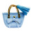 1/6 Scale Handbag with Bow Tie for 12" BJD Dolls Light Blue 1