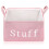 Laundry Basket Fabric Storage 40.0x28.3x22.0cm Pink 1