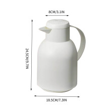 Glass Insulated Hot Kettle White Large Capacity