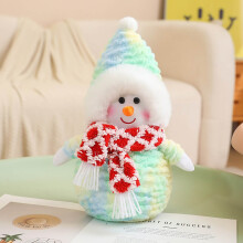 Christmas Snowman Plush Toy with Scarf 13.77 inches