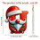 Red Personalized Initial Christmas Ornament Santa Theme 2