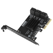SATA Expansion Card with ASM1166 Controller for PCIe