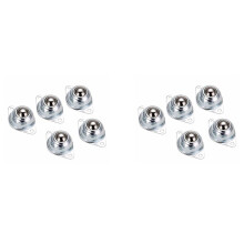 10Pcs Carbon Steel Swivel Caster Wheel Car Robot Universal Eye Round Wheel for Machinery Trolleys Furniture