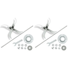 2X Multifunctional Grass Cutting Blade Set Edges Vegetable Chopping Tool Stainless Steel Rust-Resistant Blades Farm/Home
