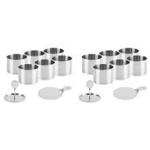 12Pcs Dessert Rings and Food Rings, Food Rings, Small Ring Set, Stainless Steel Mousse Rings