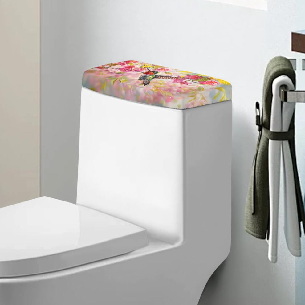 Hummingbird Floral Toilet Tank Lid Covers Set Of 2 9178400908088