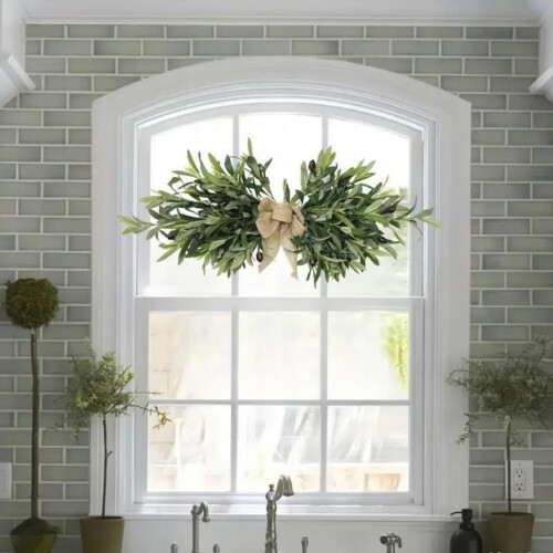 Artificial Olive Swag with Leaves and Fruit 23 inch 1