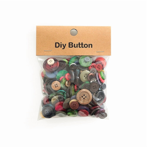 Resin Buttons Assorted Round 2-Pack 0.9-3.5cm