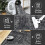 Hallway Runner Rug Black 2 ft x 6 ft Non-Slip Washable 5