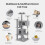 EDX Cat Tree Tower 54 inch Light Gray Multi-Level 5