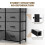 Fabric Dresser with 8 Drawers Grey 5