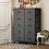 Fabric Storage Cabinet Gray 10-Drawer 6
