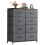 Fabric Dresser with 8 Drawers Gray 6