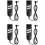 4X Electric Sofa Remote Replacement, 5 Pin 4 Button Power Recliner Remote Replacement for OKIN LIMOSS Pride Berkline 1