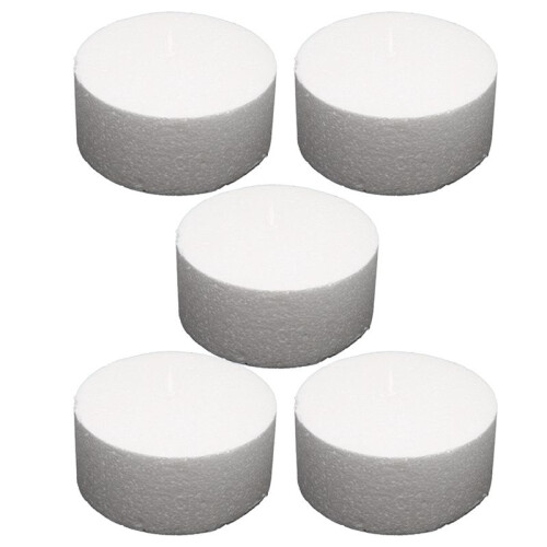 5X Moule Rond En Polystyrene (6 Pouces)