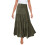Women's Relaxed Maxi Skirt Green M 1