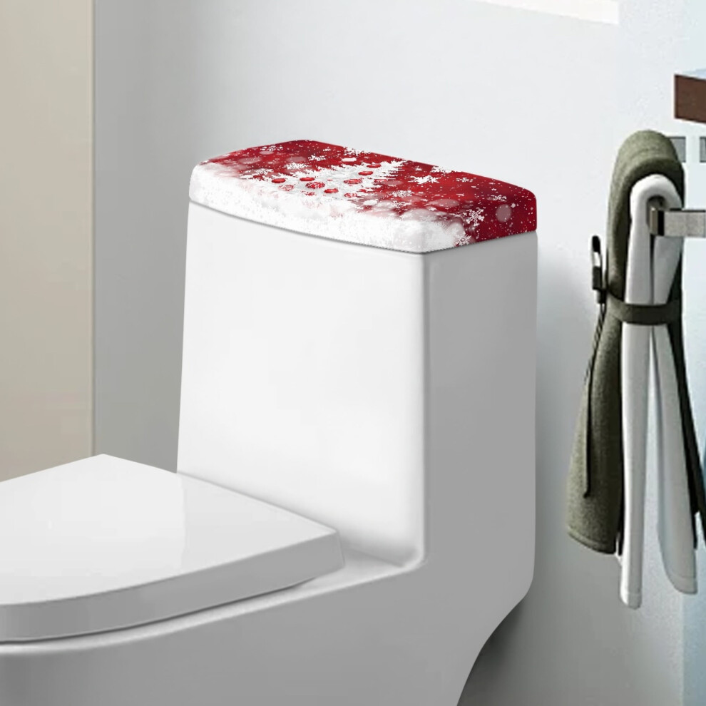 Christmas Tree And Snowflake Toilet Tank Covers Elastic 902370238031