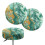 Marble Stripe Round Elastic Bar Stool Covers Set of 2 Size S 1