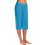 Women's White Cotton-Flax Capris Summer Stretch Elastic 1