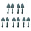 10X Shoe Tree Men Plastic Green 1