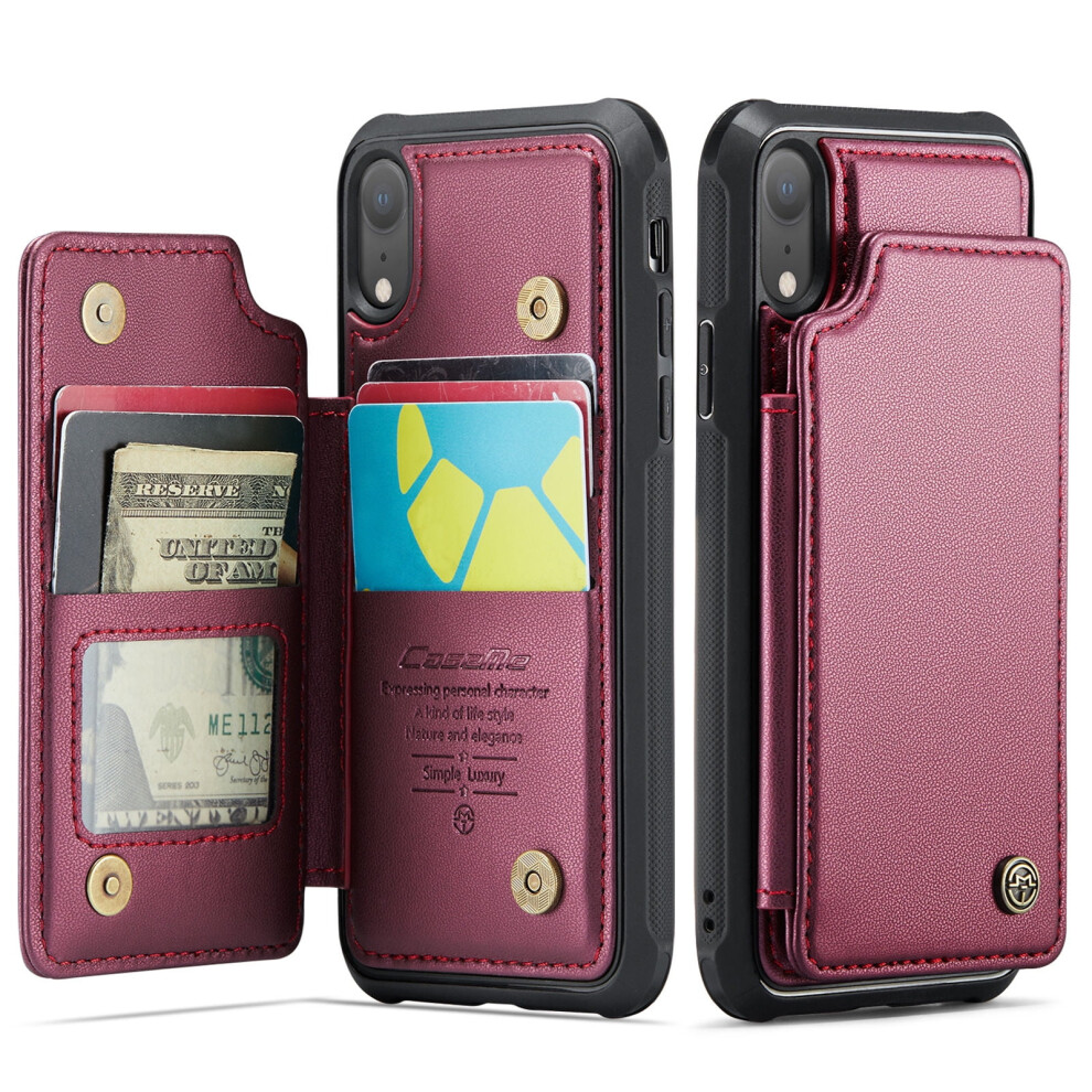 Iphone Xr Leather Wallet Case With Card Holder And Rfid 9178400888441