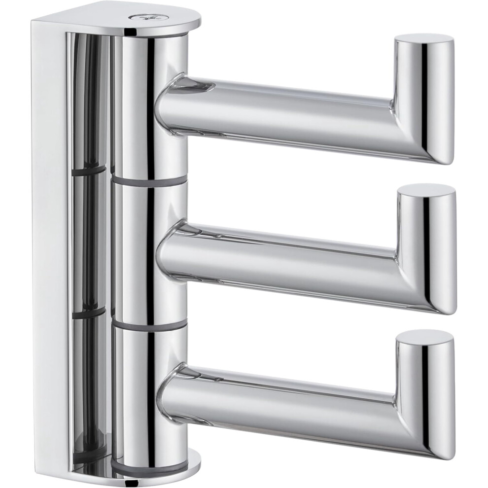 Swivel Towel Hook 304 Stainless Steel 3-Arm Rotating Wall 9336866212358