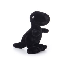 Svart dinosaur plysjleke 10 tommer