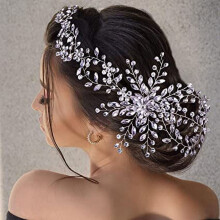 Rhinestone Bridal Headband Wedding Hair Vine