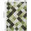 Plaid Runner Rug Green White Abstract Geometric 3x5 ft 2