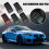 Universal Car Floor Mats PVC Honeycomb Design 4pcs 7