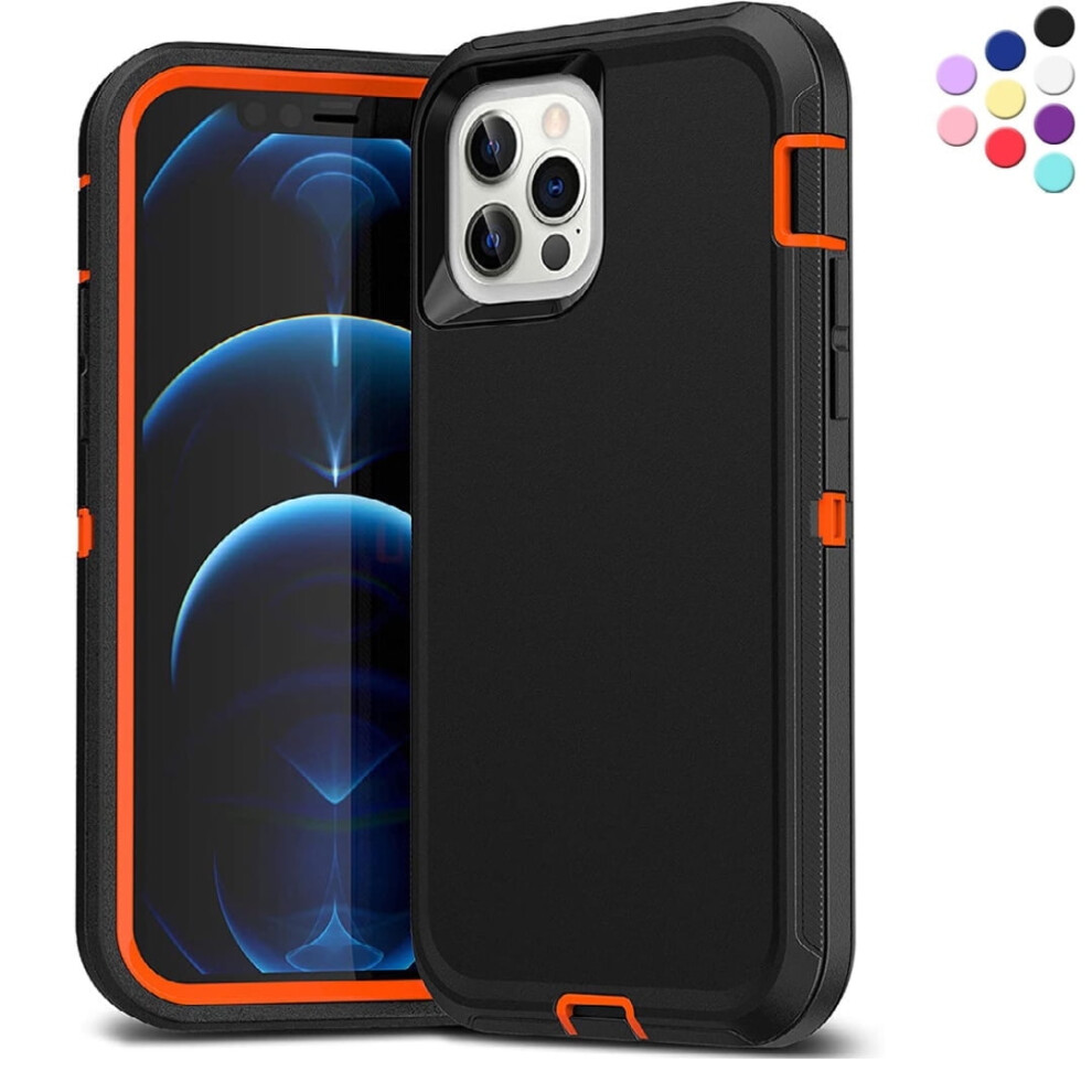 Iphone 11 Pro Max Heavy Duty Shockproof Case 3-Layer Rubber 941196133786