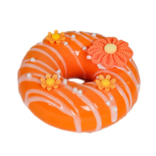 Donut Refrigerator Magnet Orange Home Decoration