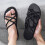 Men's Flip Flops Black Size 8 Comfortable Casual Sandals 5