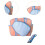 Pickleball Bag Large Capacity Pink Blue Racket Bag 6