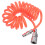 PU Air Compressor Hose Kit - Coiled Spring Tube 3m with 1